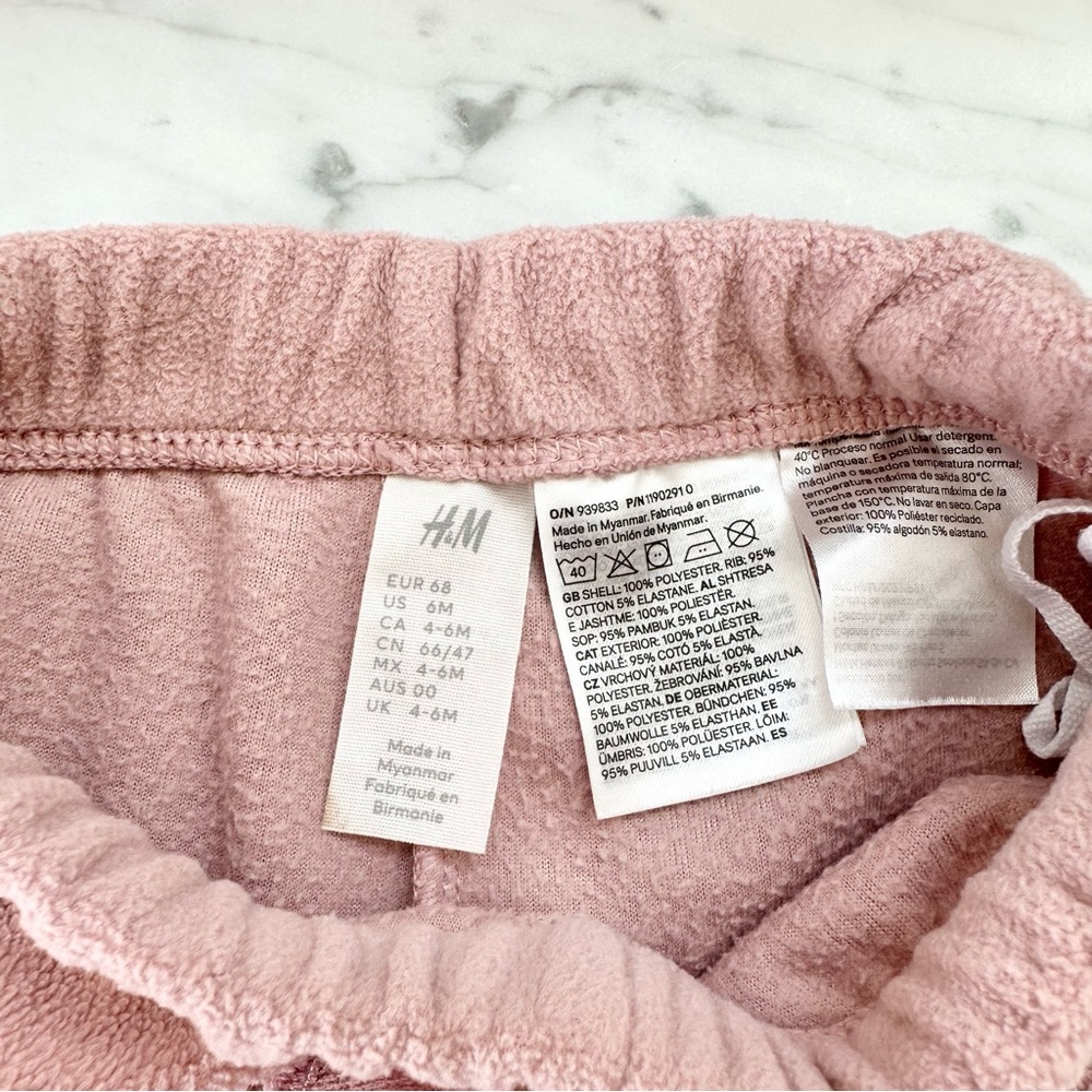 Baby Pink Fleece Jogger Set - Picture 5 of 5